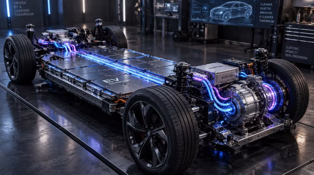 how do electric cars work ev power flow sequence
