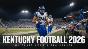 Kentucky football Wildcats players preparing for a 2026 SEC game at Kroger Field