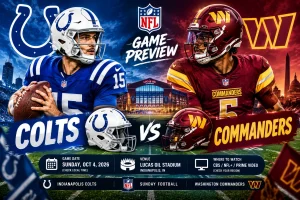 Indianapolis Colts vs Washington Commanders NFL Week 4 game in London